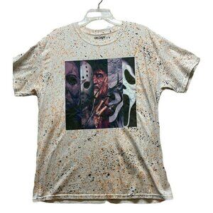 Scream Michael Myers Freddy Krueger It Halloween L Splatter Tshirt  Friday 13th